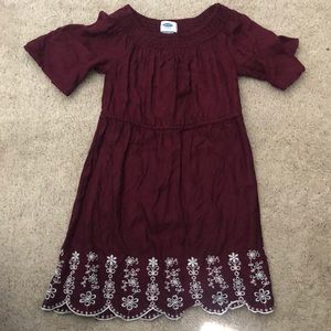 Old navy maroon girls dress